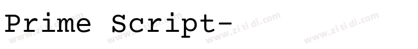 Prime Script字体转换